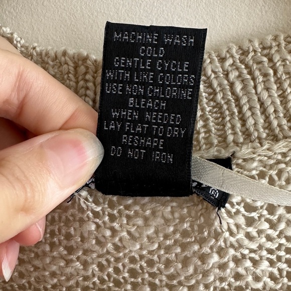 Wet Seal Open Front Long Knit Cardigan, Tan, Size Medium - Picture 10 of 16